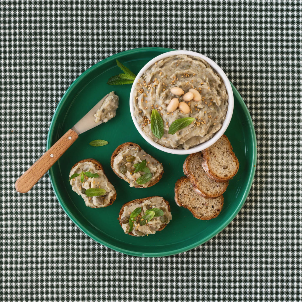 ricetta hummus cannellini capperi menta